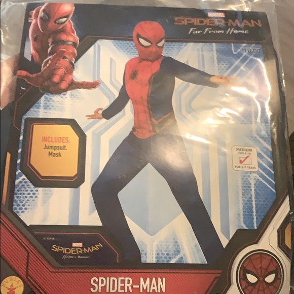 Spider-Man costume NEW size Medium 8-10 (age 5-7)